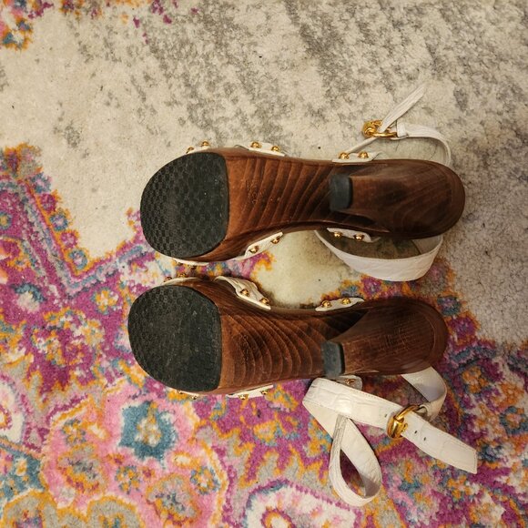 Gucci Platform Leather Sandals, Size 8B - Picture 3 of 5